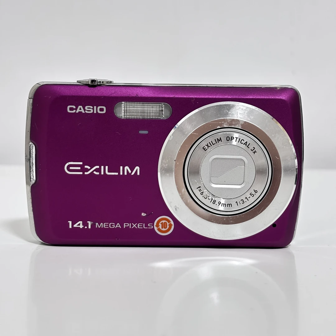 9新 Casio/卡西欧 Z37紫色 1410w像素4倍光变 配件齐全No退换