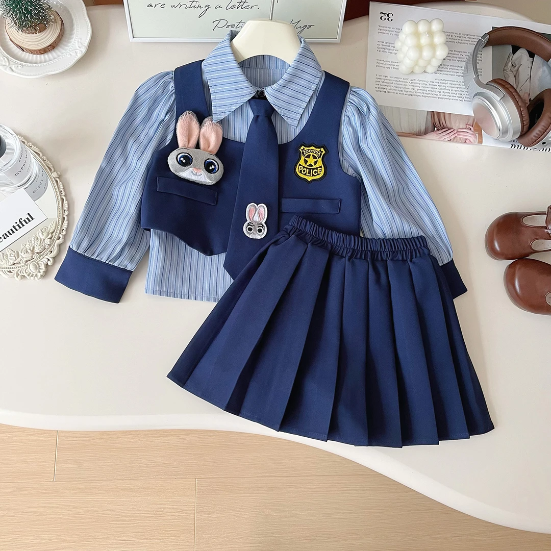 【212】2024秋季新款jk制服女童洋气时尚韩版学院风三件套