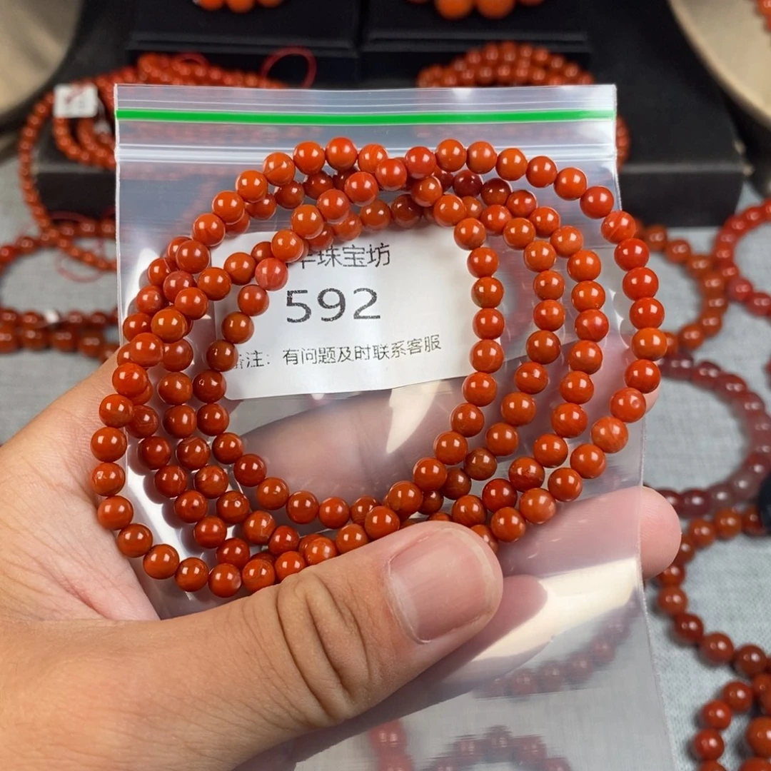 南红玛瑙手串未镶嵌592-5mm