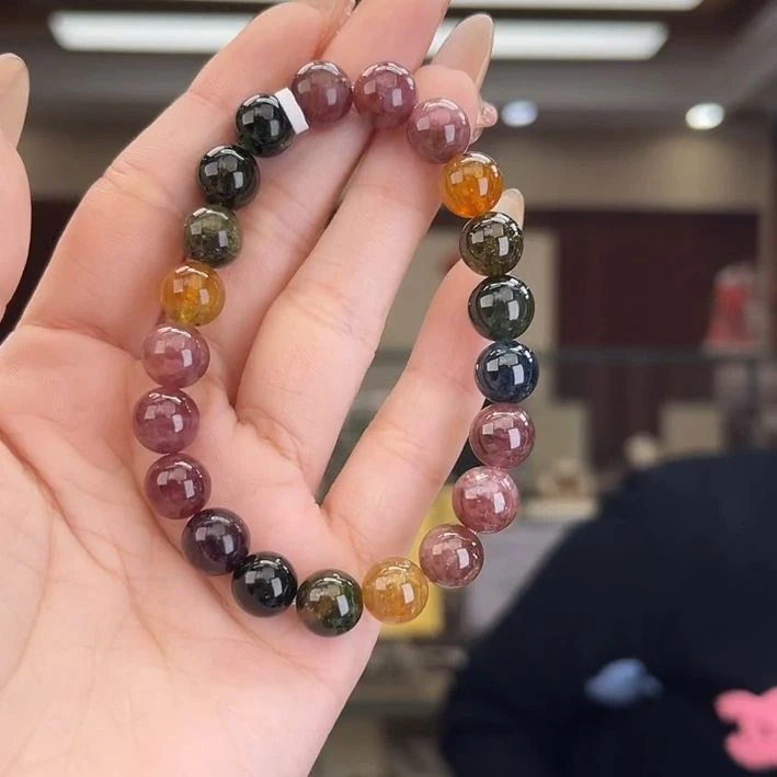 124327027碧玺/未镶嵌9mm+碧玺单圈27多样性发货