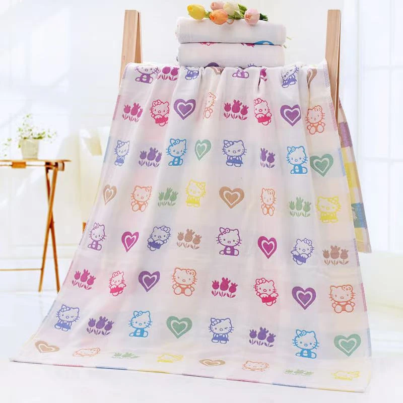 创意卡通可爱棉纱浴巾