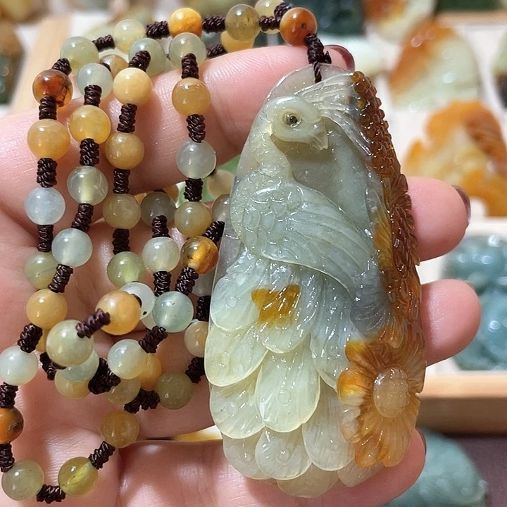 岫玉吊坠(赠链)未镶嵌