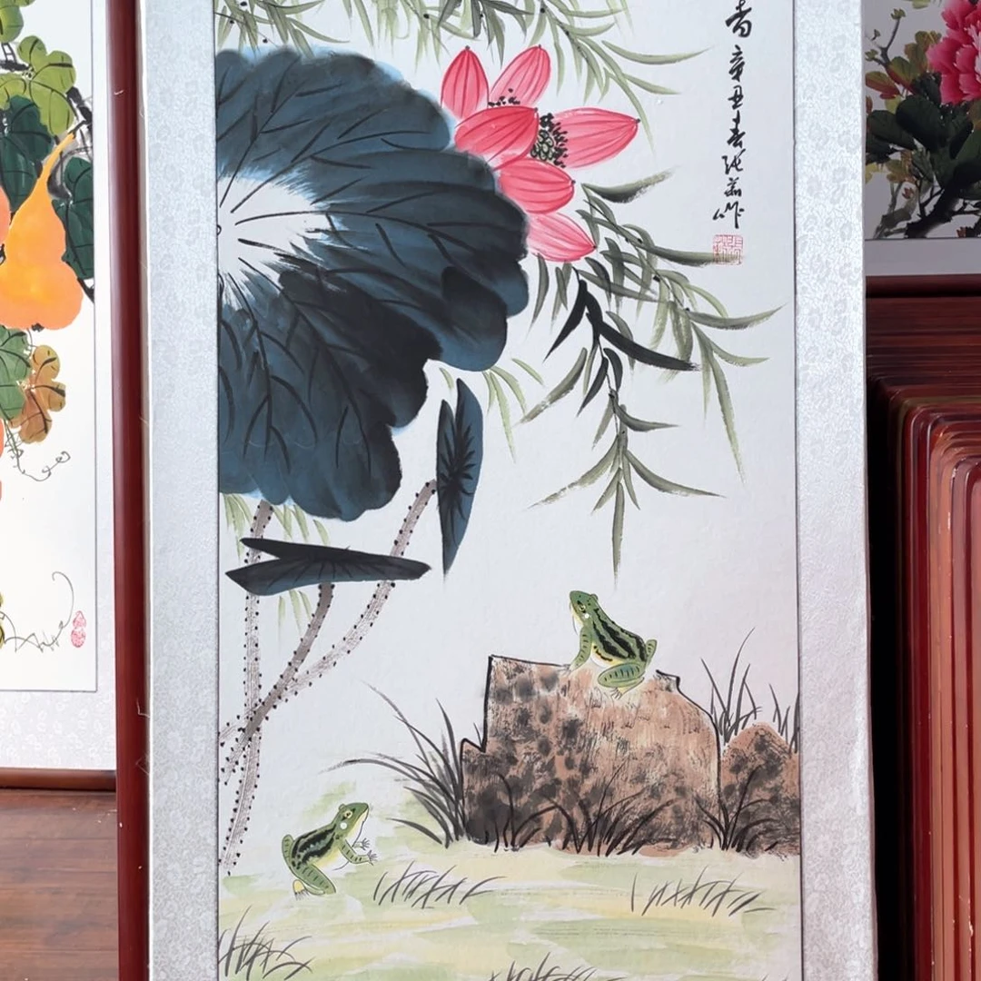 国画带框尺寸63*123厘米