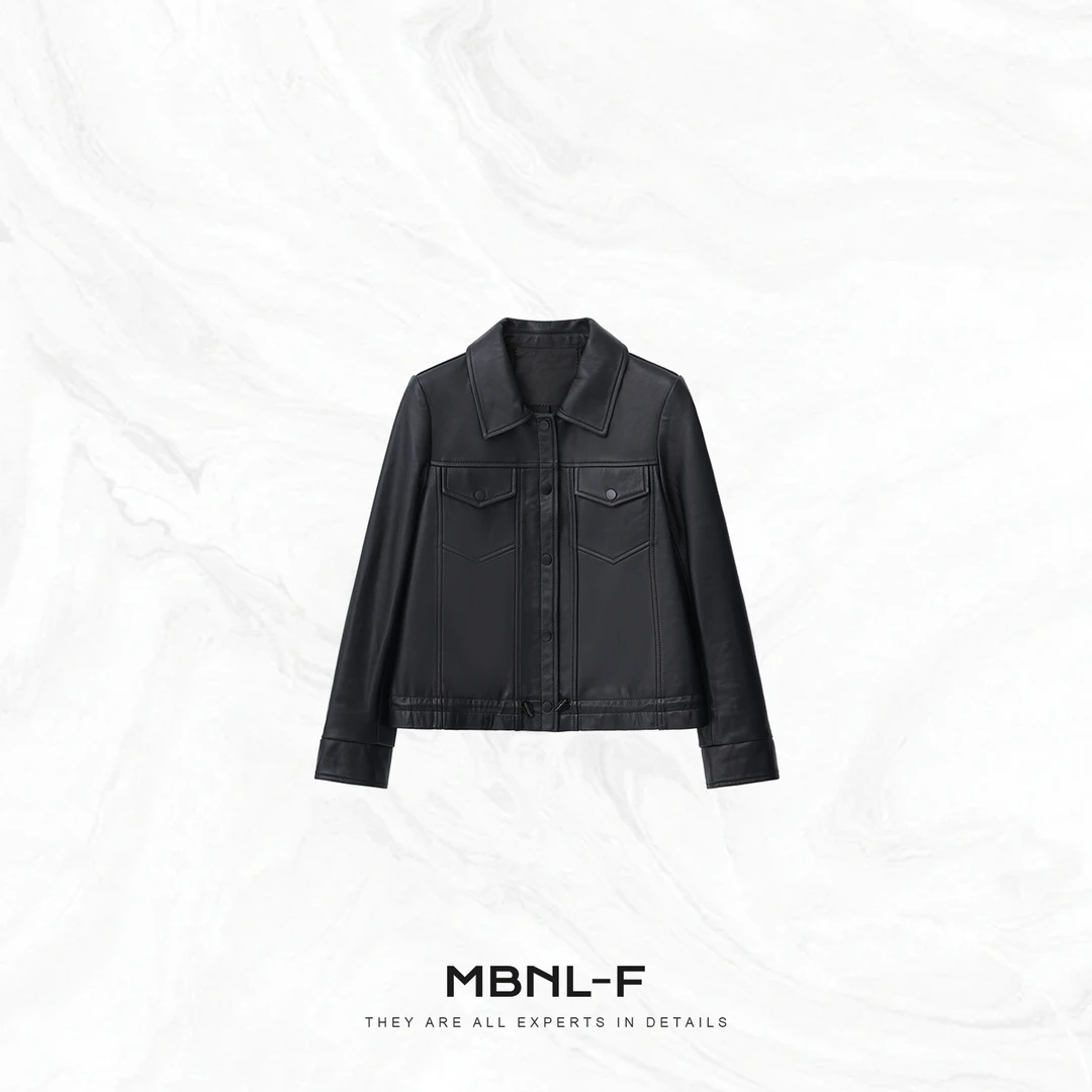 MBNL-F”经典艾尔西“ 100%新西兰小胎绵羊皮皮衣 秦磊XM-XPY6153