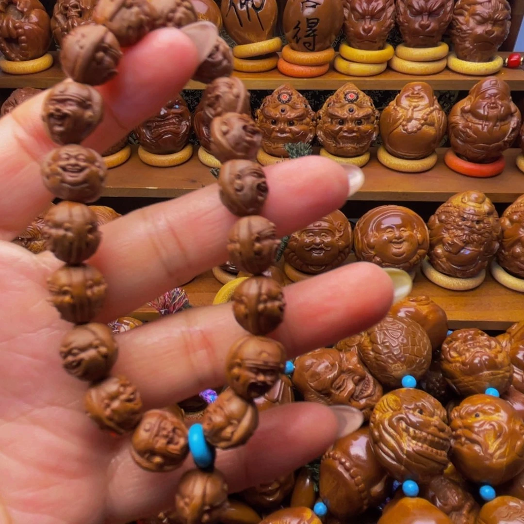 吊坠橄榄核财迷手串