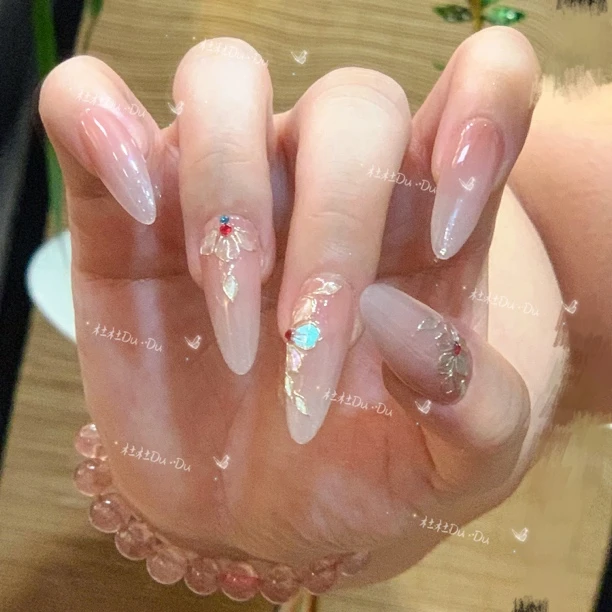 【掐丝珐琅花】国风高定手作一杜哥纯手工高品穿戴甲 10片