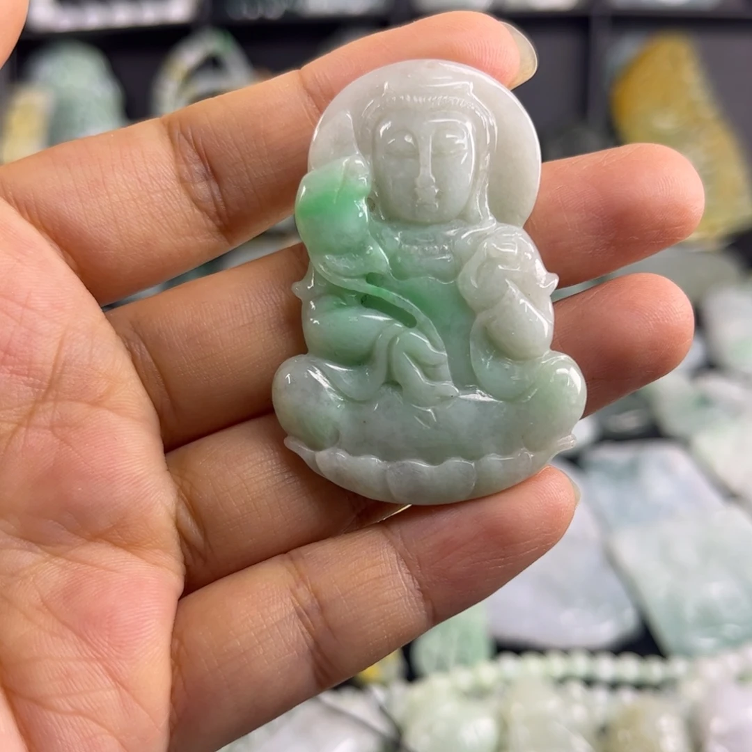 翡翠未镶嵌吊坠(不含链)