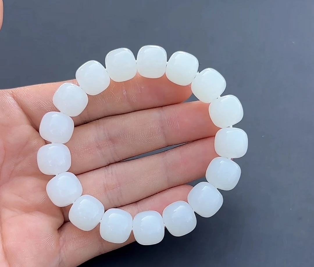 和田玉羊脂白玉手串