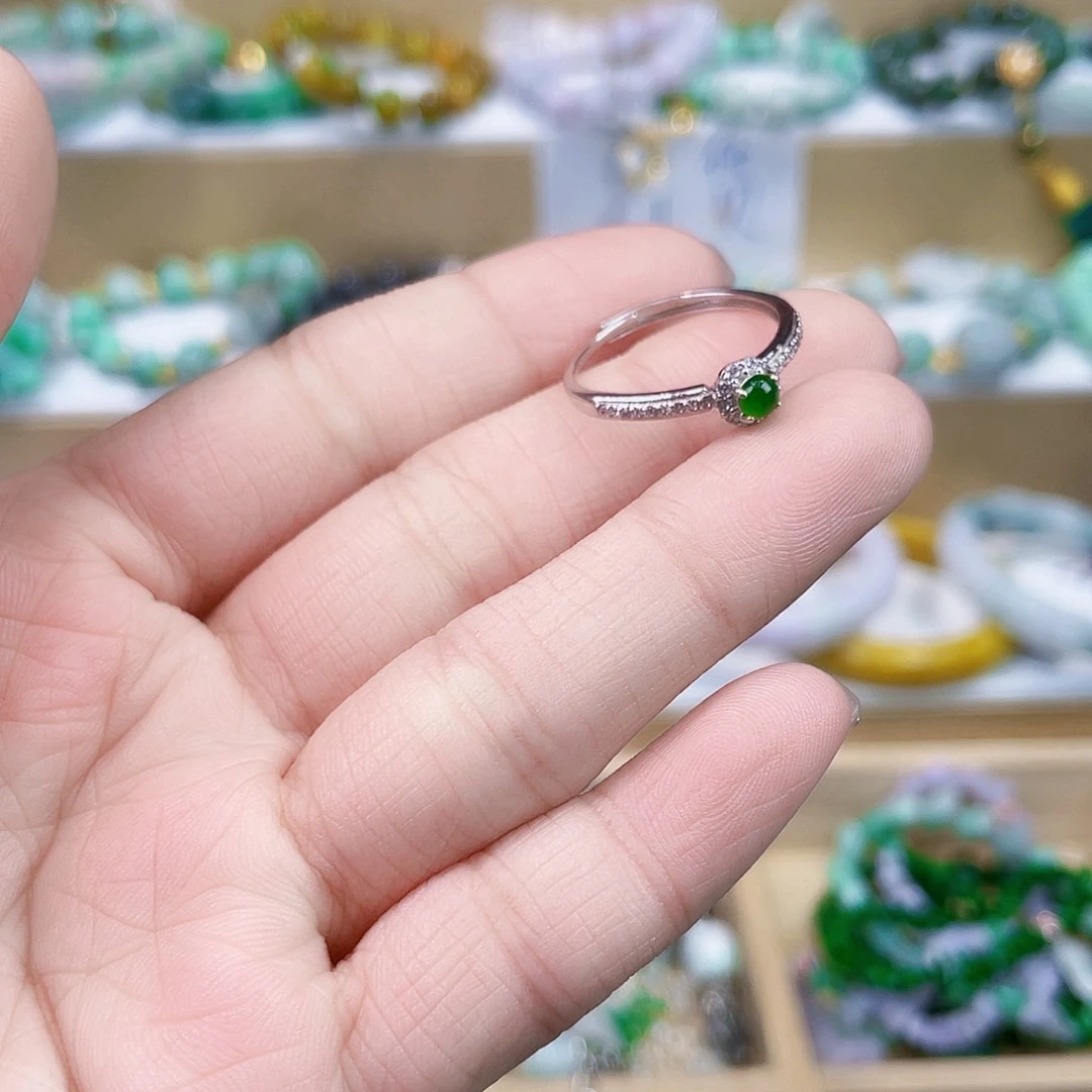 翡翠未镶嵌手链戒指