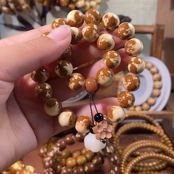 紫金鼠手串紫金鼠花鼠光珠两件套