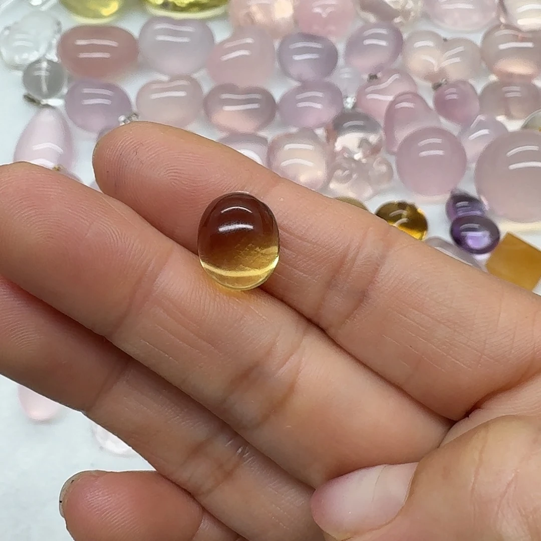 未镶嵌珠宝半成品水晶宋*躺