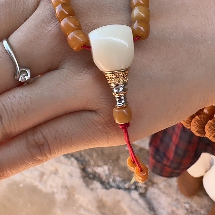 菩提根/象牙果吊坠三通琉璃1415