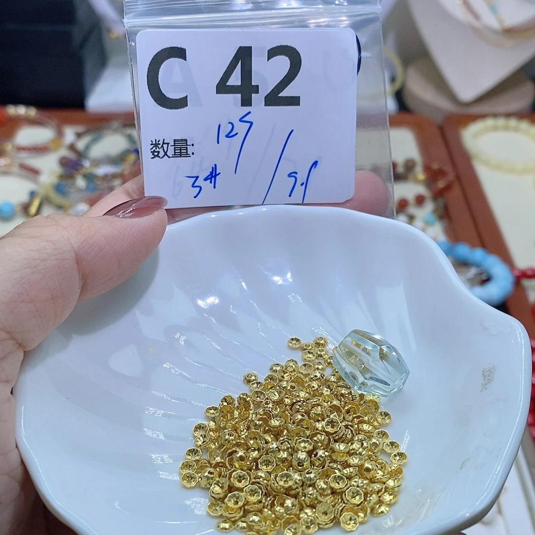 水晶珠宝半成品银S925镶嵌C42