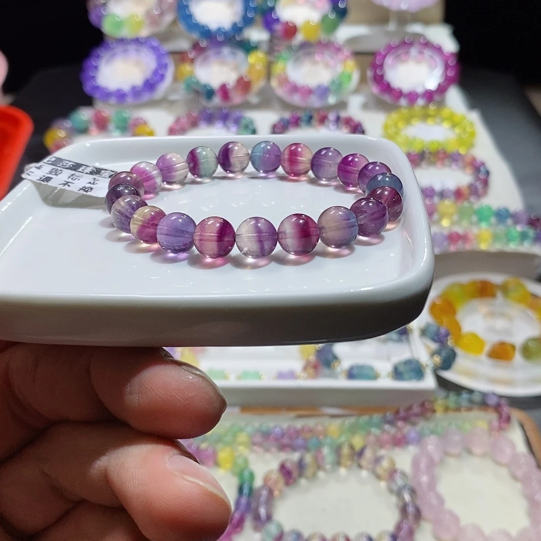 未镶嵌水晶手链西瓜独角兽9mm