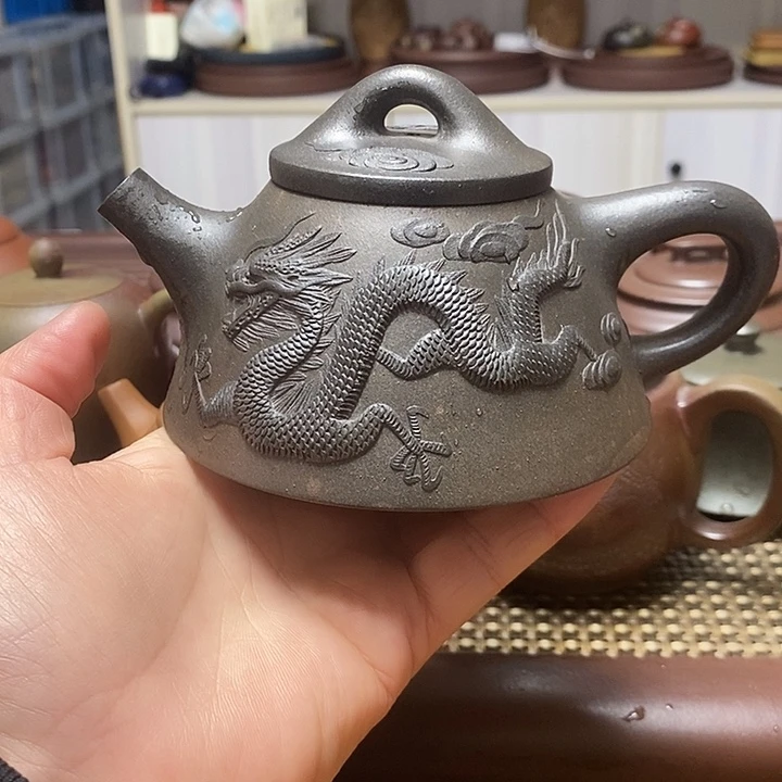 紫砂茶壶霸王石瓢容量260c c