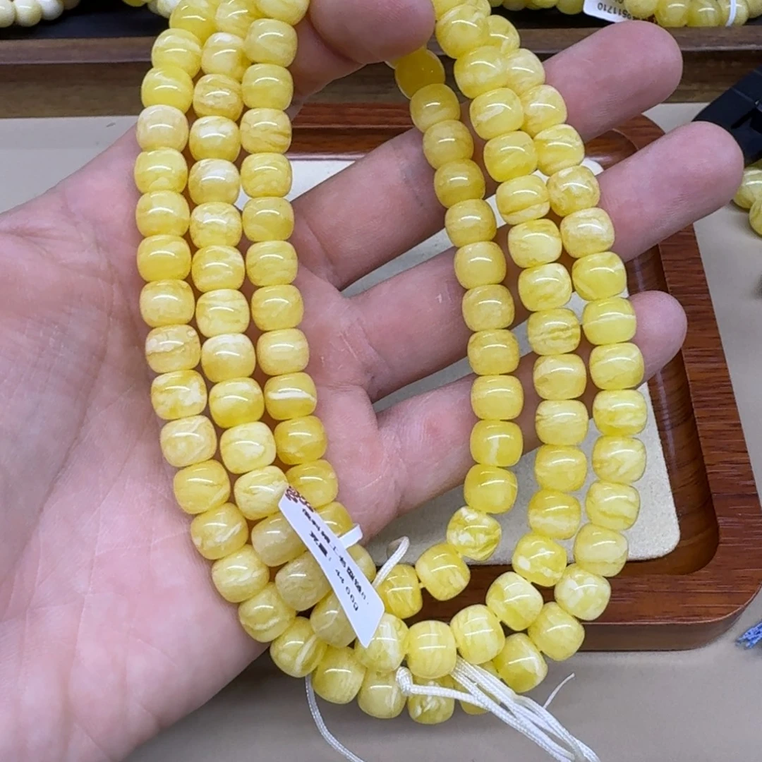 琥珀未镶嵌手链精工老型手串