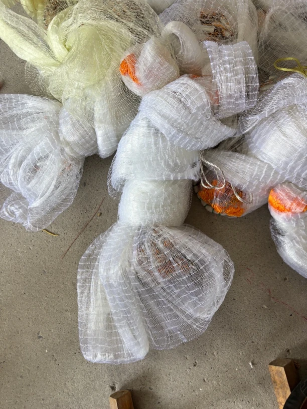 6分半指眼机织传统撒网高强尼龙单丝线镀锌钢坠款下水快好打理
