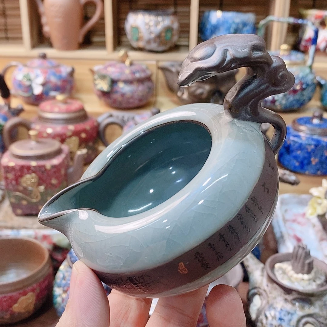 粗陶志野柴烧茶具