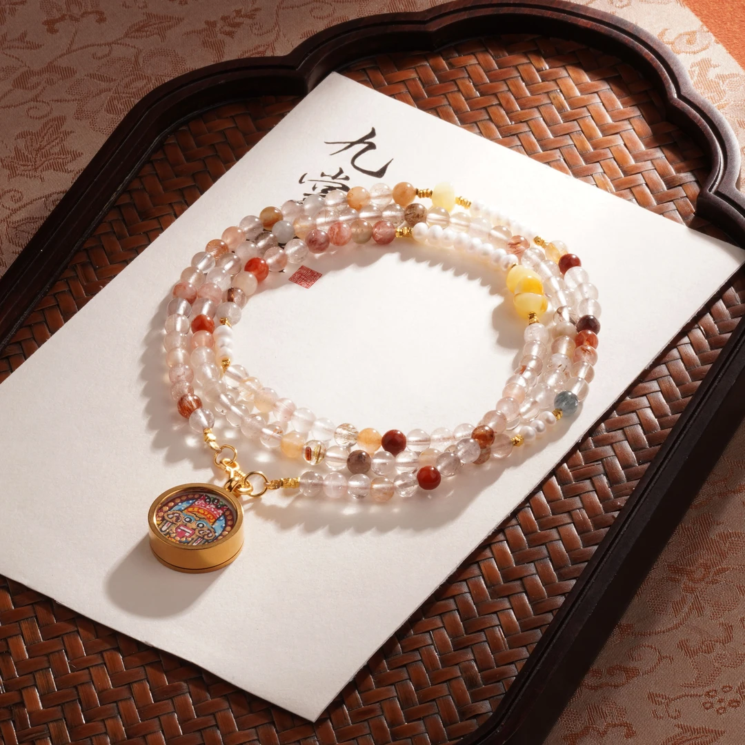 天然多宝水晶万能链多样性发其一（一套）4mm+