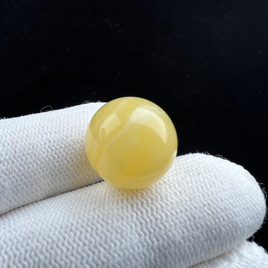 A1055天然原矿俄料蜜蜡 单珠 17mm支持复检