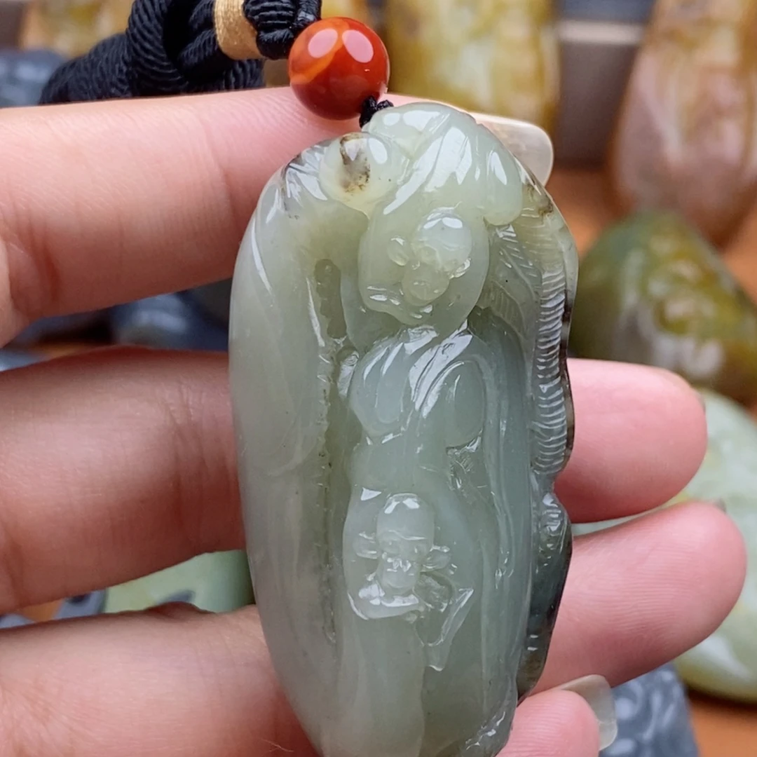 吊坠(不含链)未镶嵌和田玉