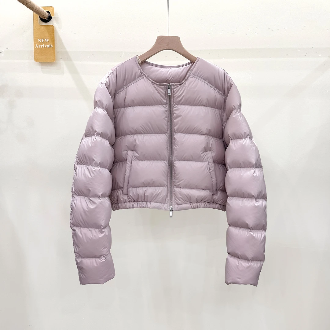 90白鸭绒轻薄款羽绒服女短款小个子冬季外套2025年新款排骨羽绒衣