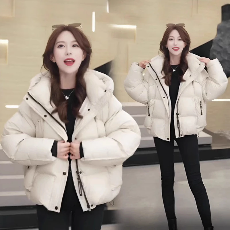 966#短款棉服外套女2025冬季新款爆款小个子保暖面包服百搭潮流
