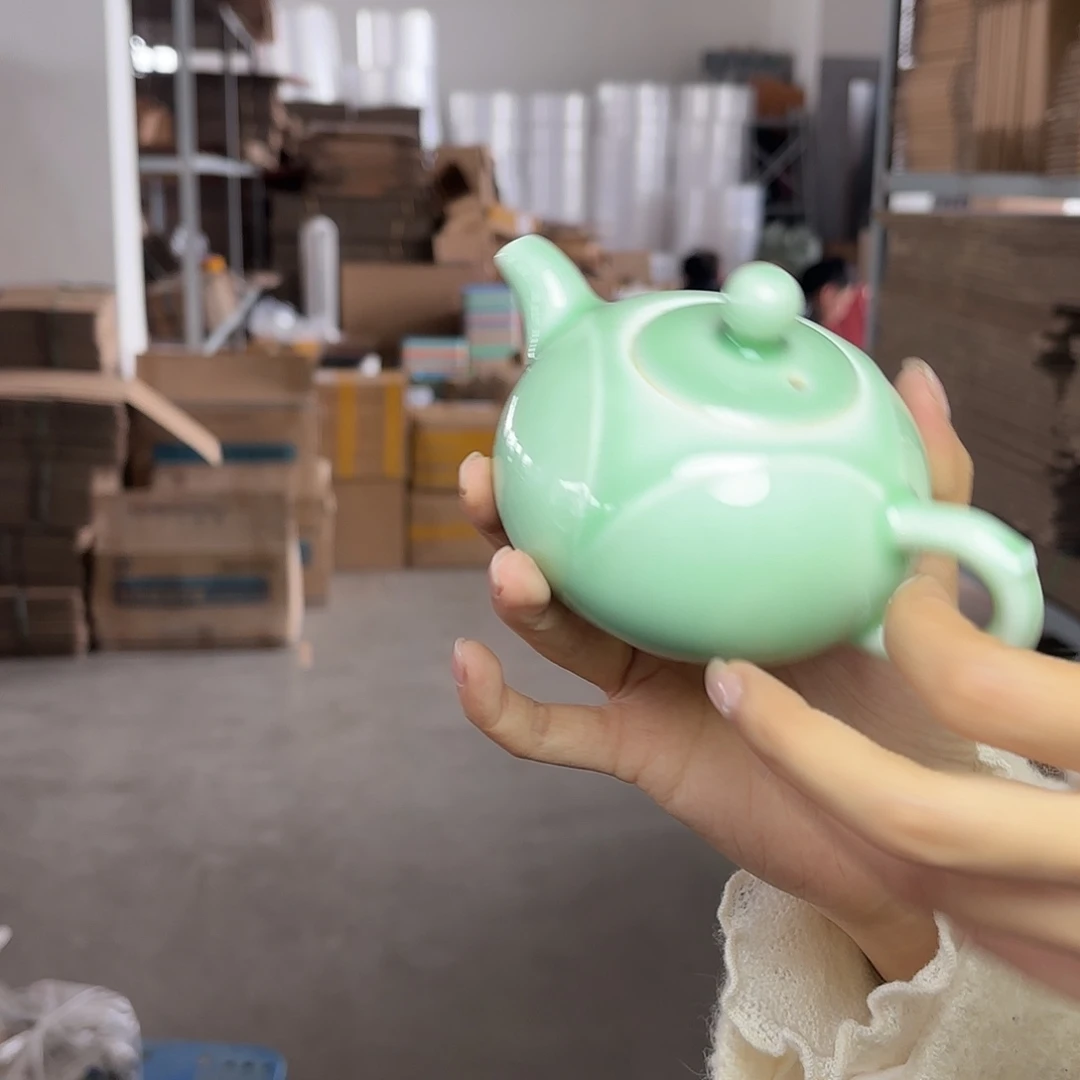 龙泉云间青瓷小米茶器