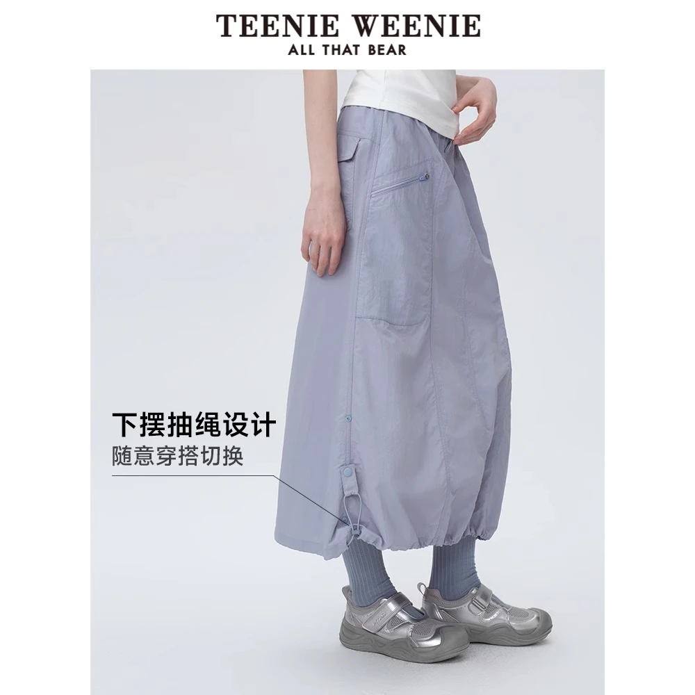 TeenieWeenie小熊半身裙25夏新款时髦休闲潮流花苞裙TTWH256426N