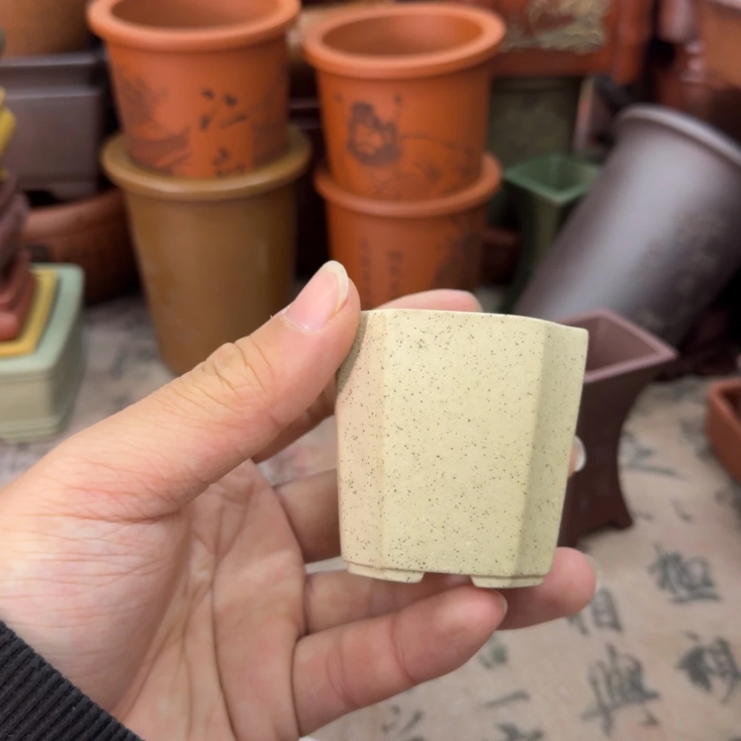 紫砂花盆宜兴紫砂正品4.5x5