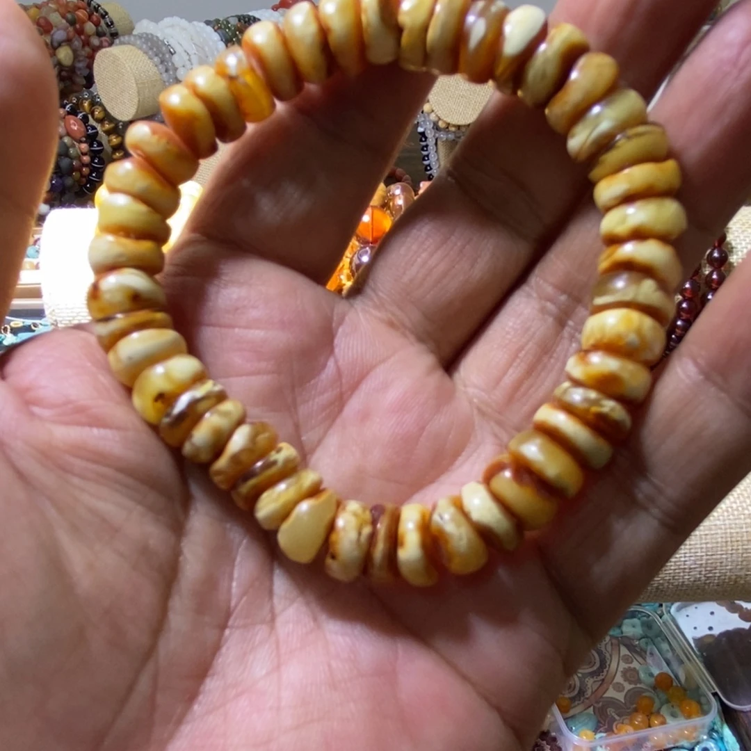 蜜蜡未镶嵌裸石配饰