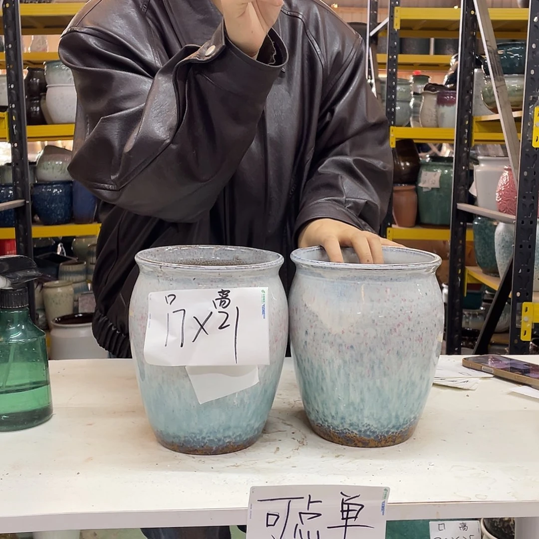 宜兴紫砂粗陶花盆