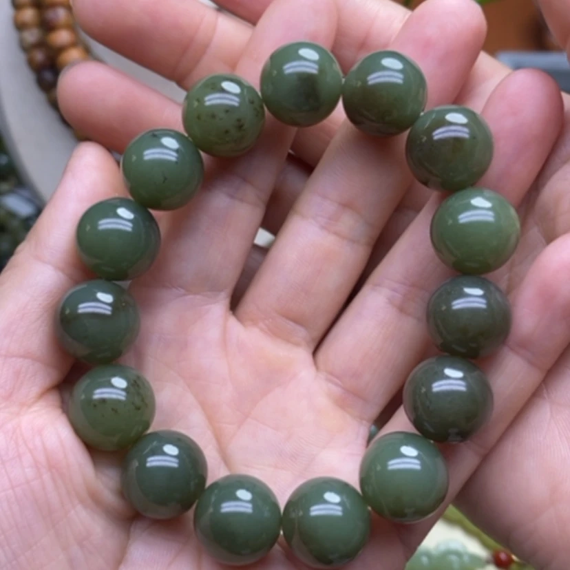 【闪购商品】未镶嵌手链岫岩河磨玉（透闪石质玉）