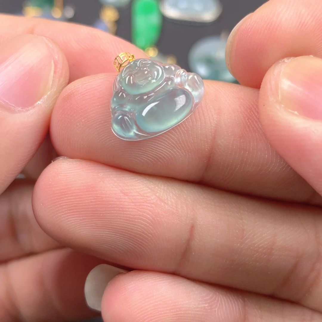 【闪购商品】翡翠18K金镶嵌颈饰翡翠