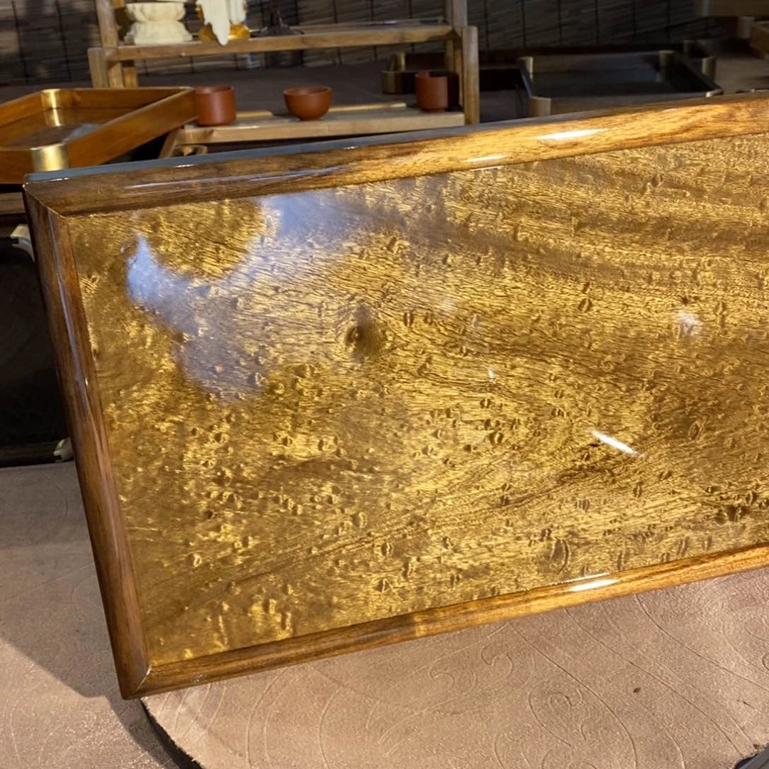 金丝楠莲**心金丝楠木文盘