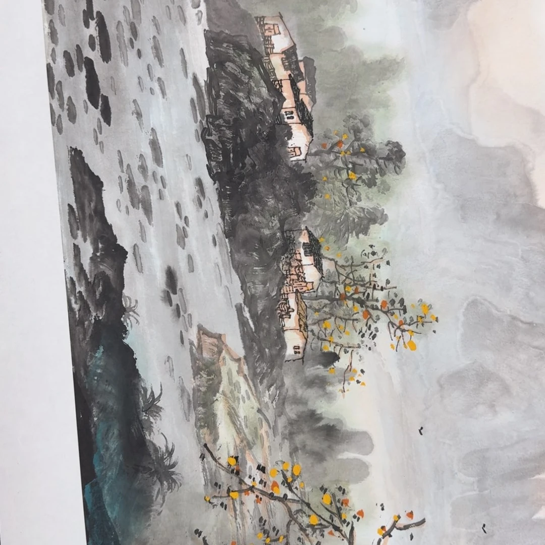 国画纯手绘山水花鸟作品