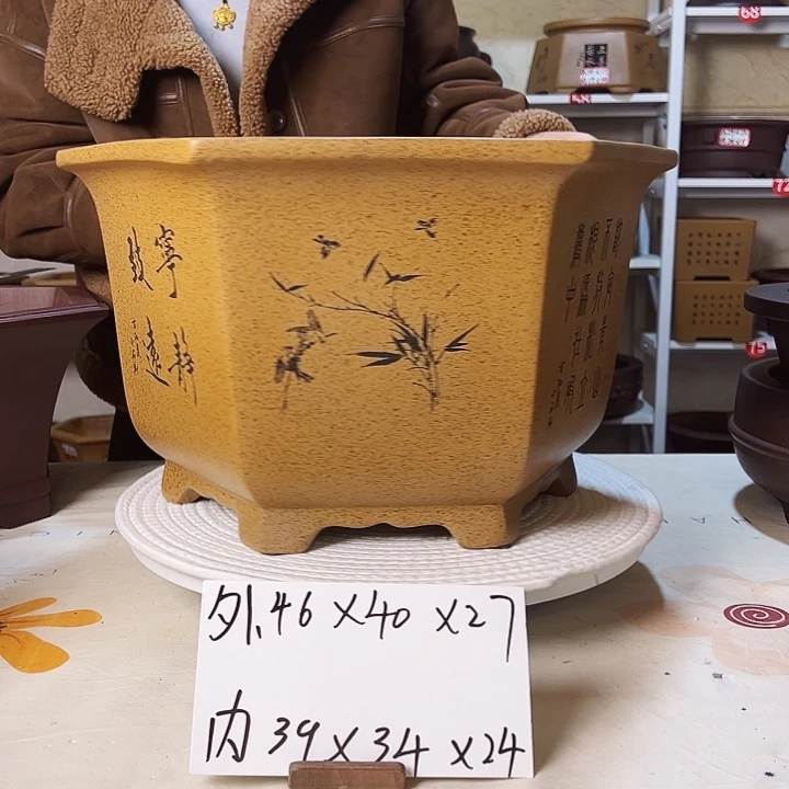 紫砂花盆紫砂花盆