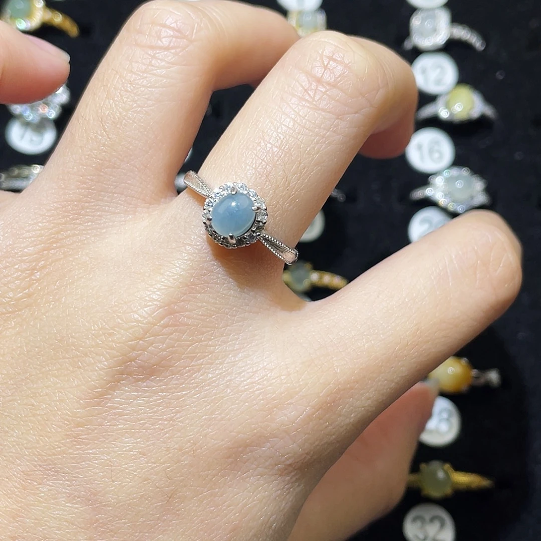 翡翠未镶嵌戒指戒指