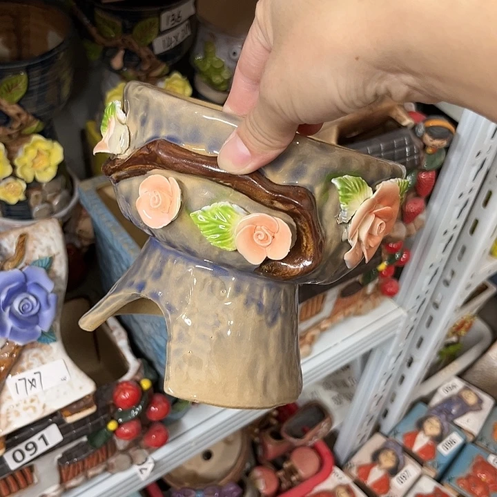 紫砂花盆粗陶材质多肉花盆