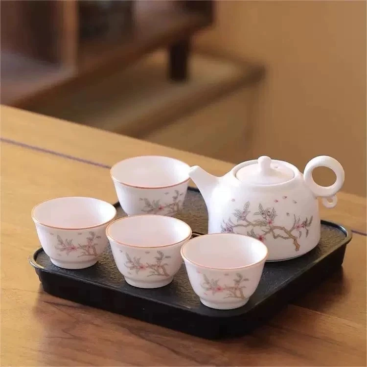 大海茶器@@ZH1004-一壶四杯带茶盘