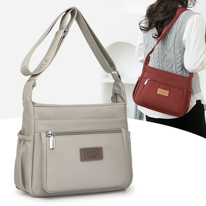 包包女2025潮简约牛津布包大容量单肩包中年女士妈妈包轻便斜挎包