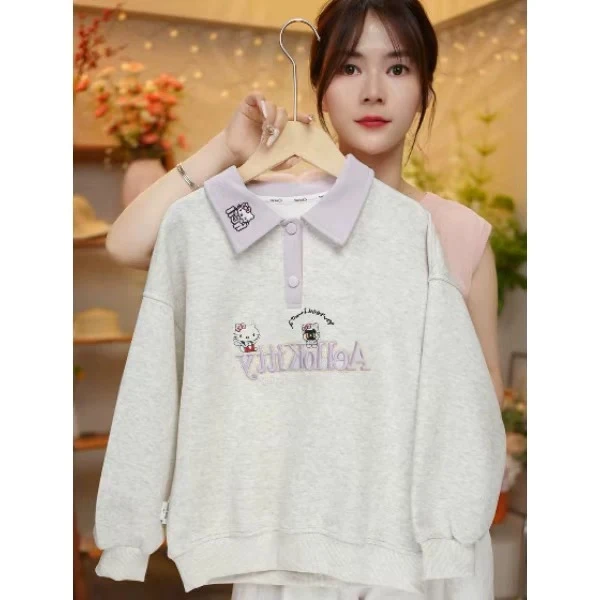 【现货】女童2025秋季新款韩版甜美纯卡通母卫衣休闲卫衣长袖上衣