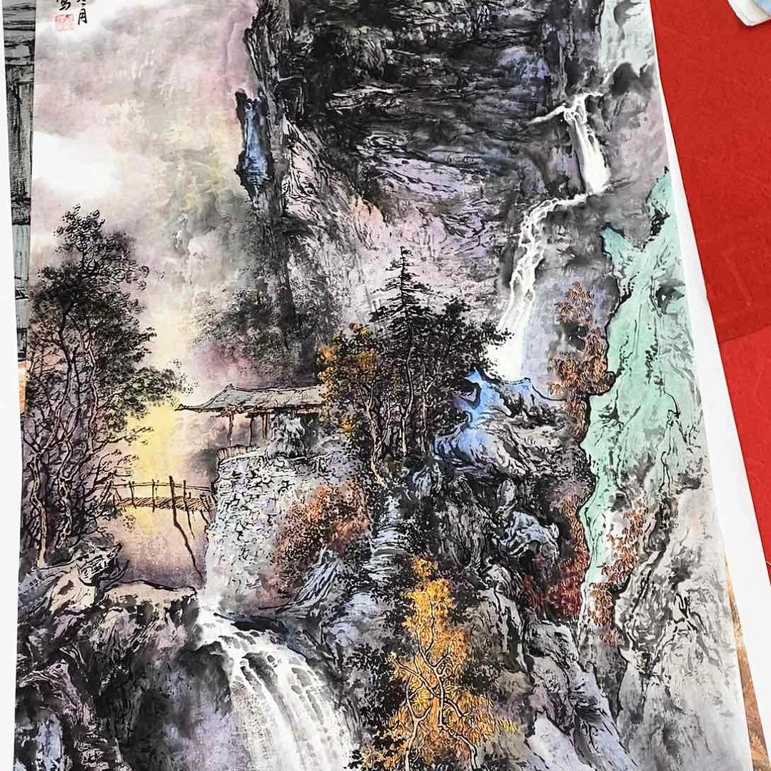 国画₅****南湖大酒楼和小鱼