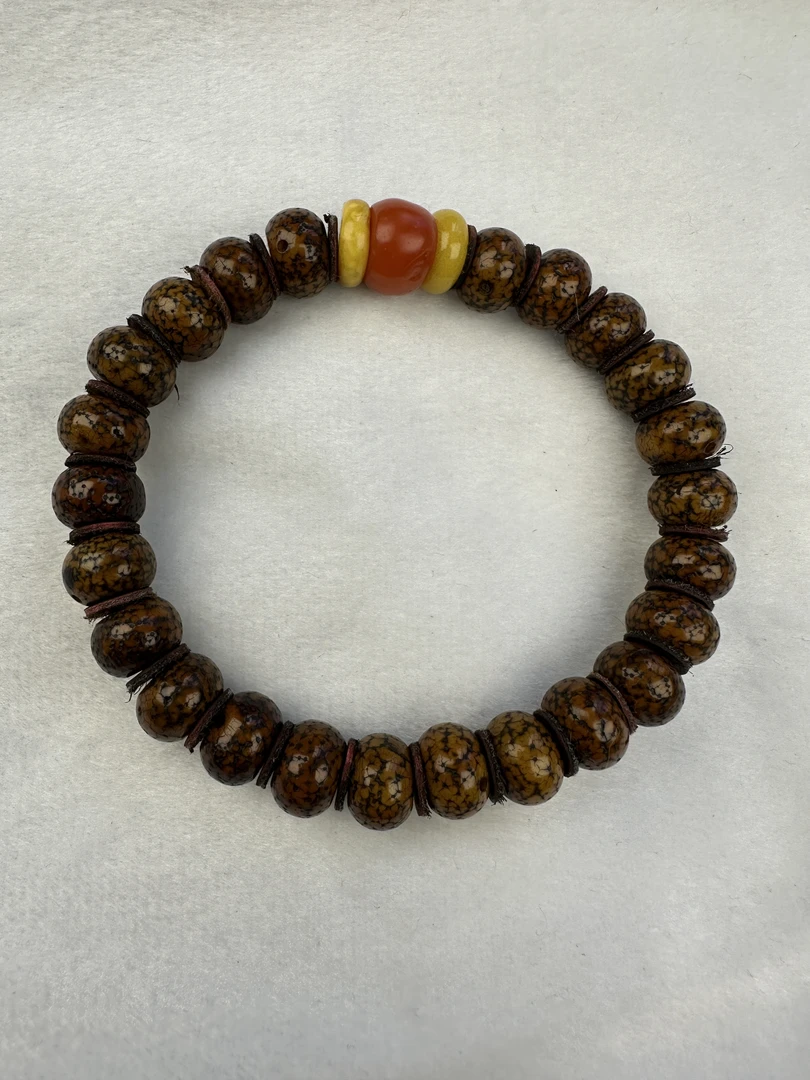 老星月菩提手串虎皮文