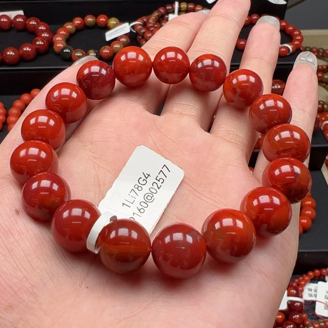 手链未镶嵌南红玛瑙瓦西火焰手串12+