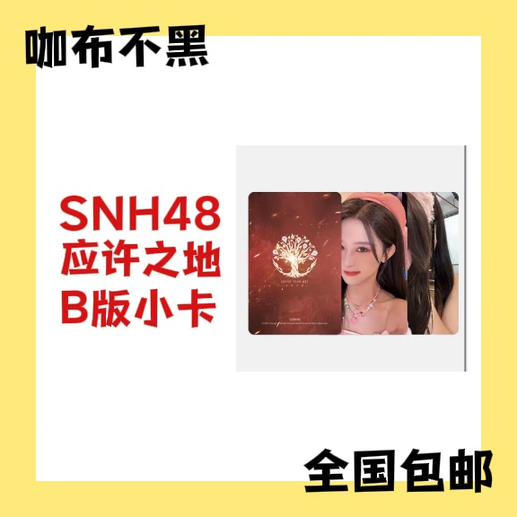 【选封面】SNH48 N队应许之地B版 主题小卡 周诗雨韩家乐等
