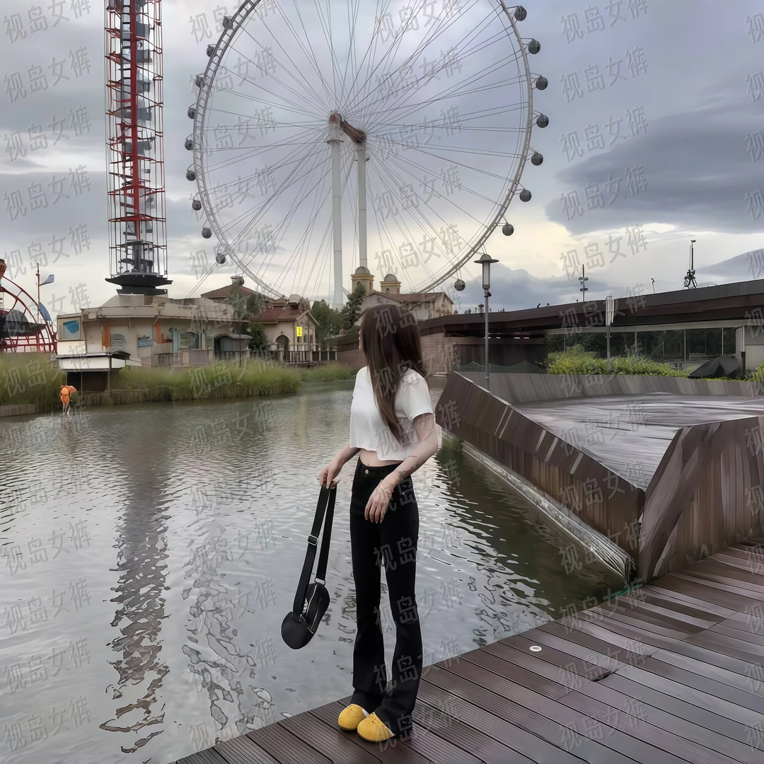 高腰微喇秋季弹力百搭显瘦显高喇叭裤女款爆款2025新款牛仔裤