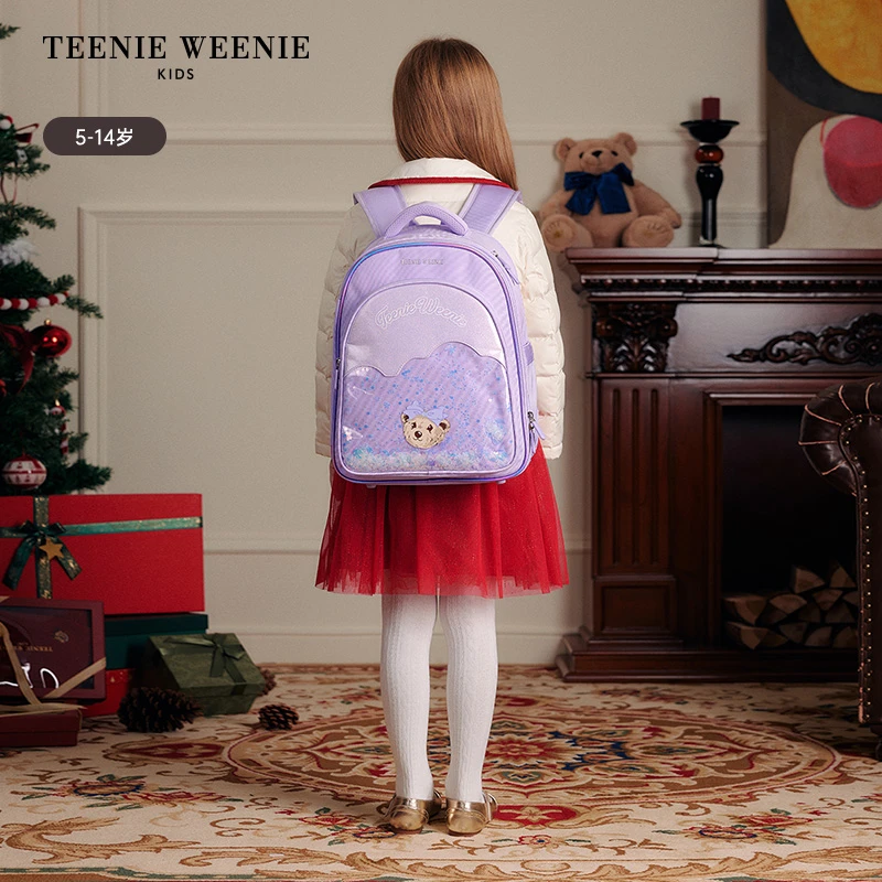 TeenieWeenieKids25年新款女童防泼水时尚书包1-3年级TKAT25S151K