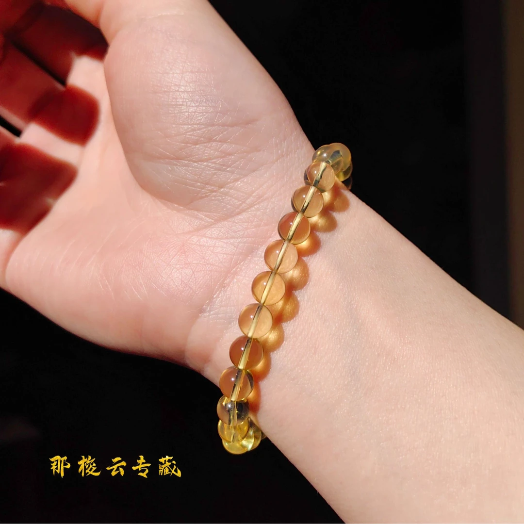 0.7单圈，手串，净水高蓝（缅甸琥珀）