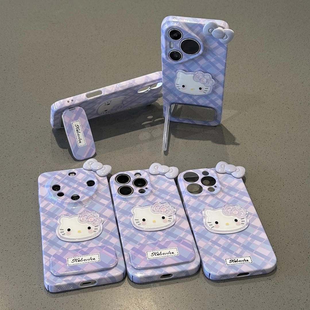 适用紫格KT蝴蝶结苹果16/15pormaxx菲林手机壳华为oppo小米vivo